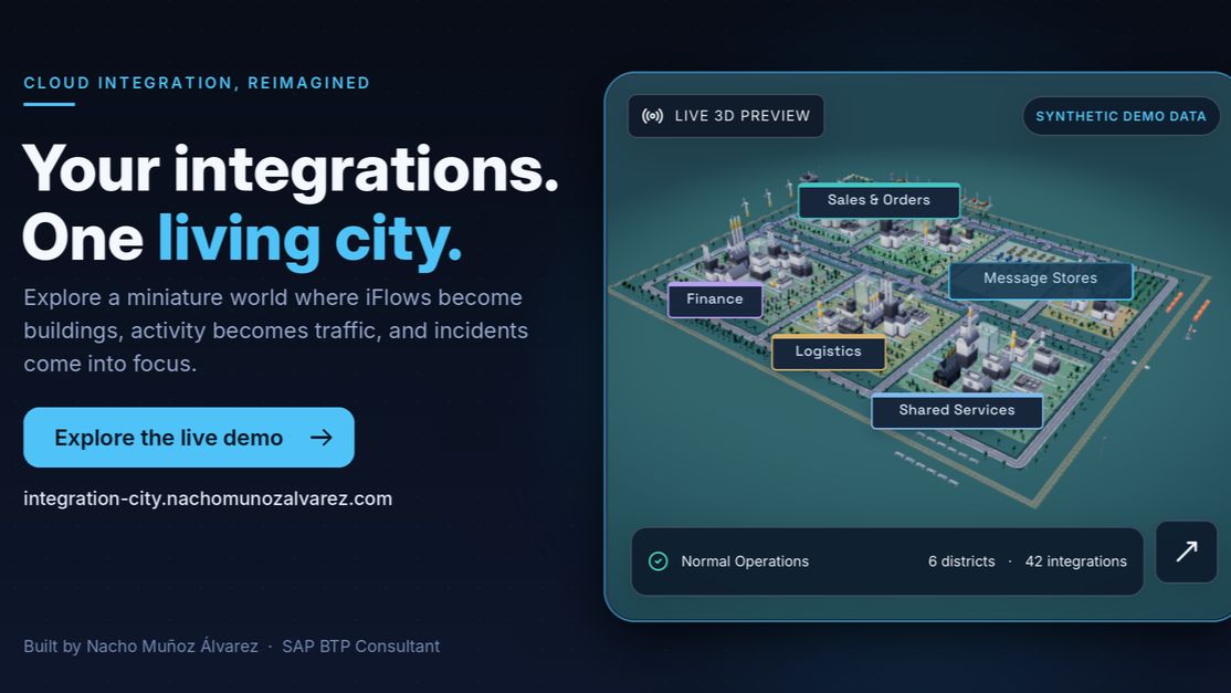 What if your SAP integration tenant looked like a city?