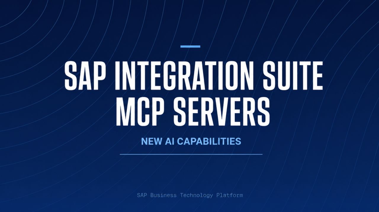 SAP Integration Suite and MCP: turning APIs into governed AI tools
