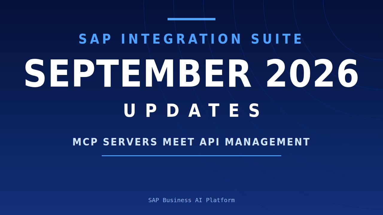 September 2026 Updates for SAP Integration Suite
